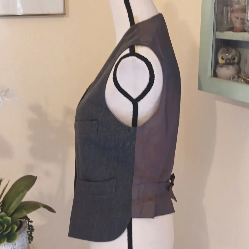 Luciano Barbera Charcoal Vest. Menswear Styling. Classic.